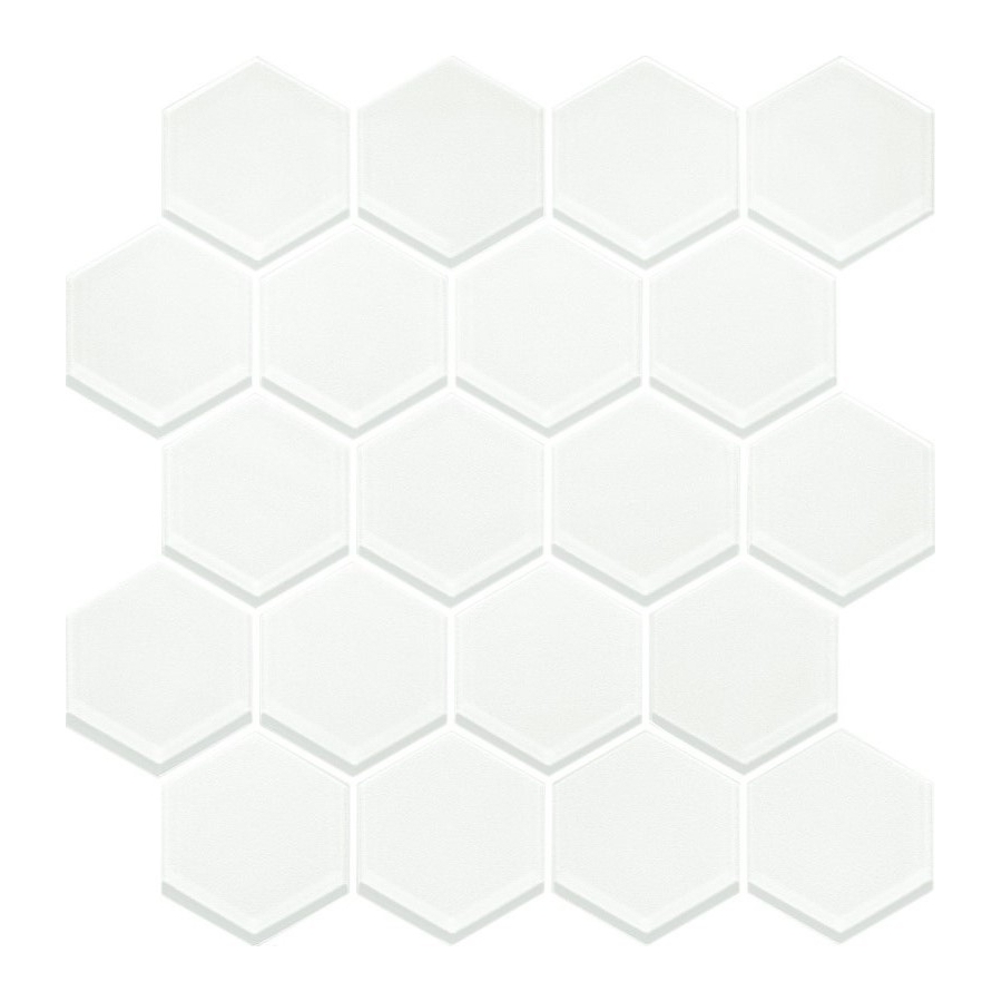 Glass ivory Hexagon 28x25,8 mozaika