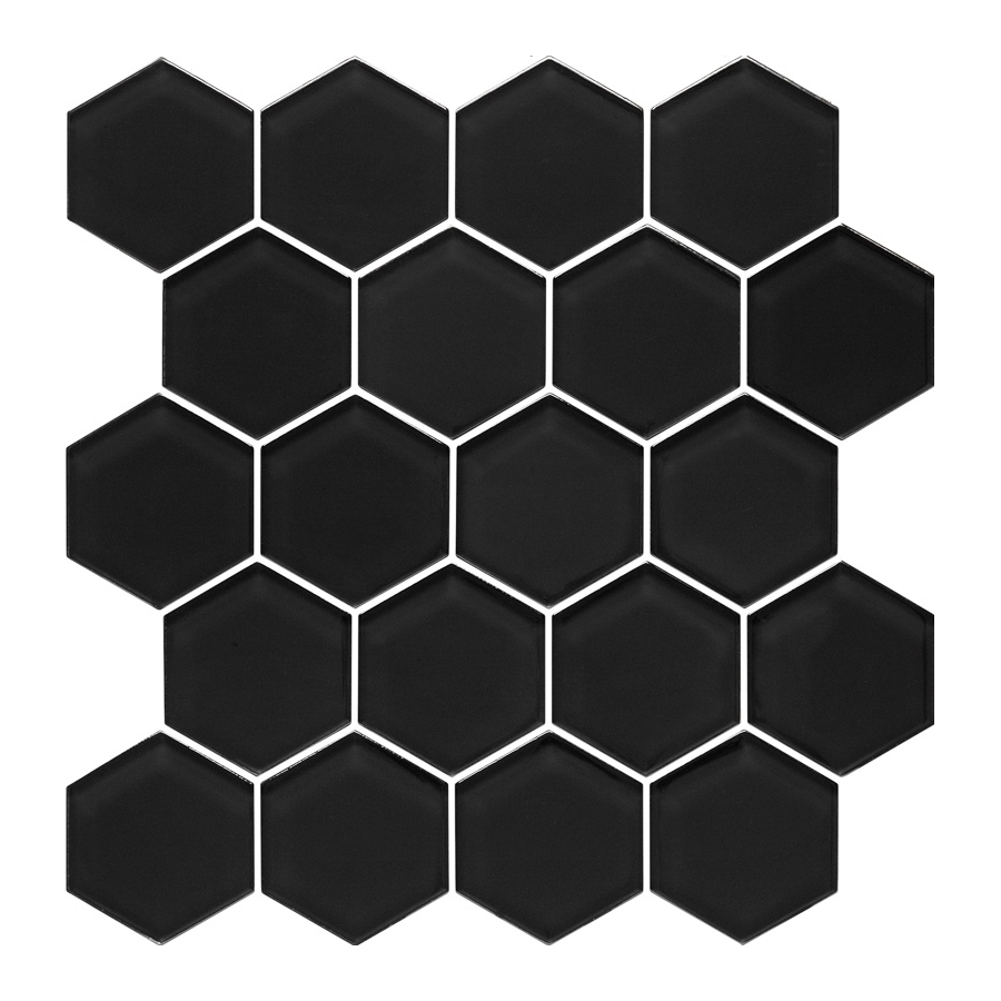 Glass nero Hexagon 28x25,8 mozaika