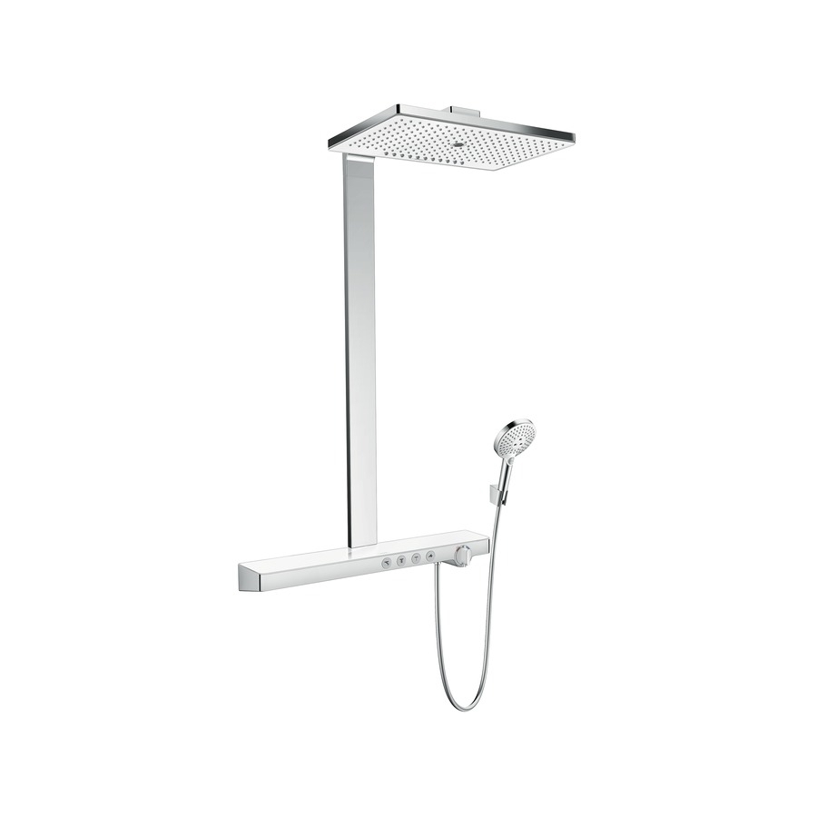 Dušo komplektas Rainmaker Select 460 3jet Showerpipe EcoSmart baltas/chromas 27029400