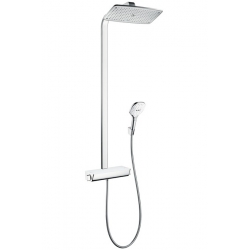 Dušo komplektas Raindance Select E 360 1jet Showerpipe EcoSmart baltas/chromas 27286400