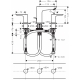 3 dalių praustuvo maišytuvas Hansgrohe Talis E 71733990